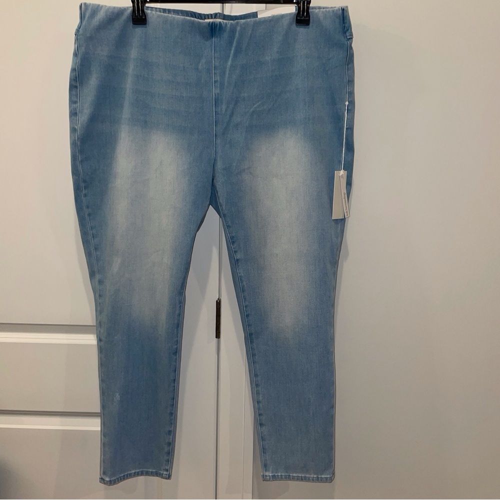 Soft Surroundings ultimate denim pull on skinny jeans Plus Size NWT
